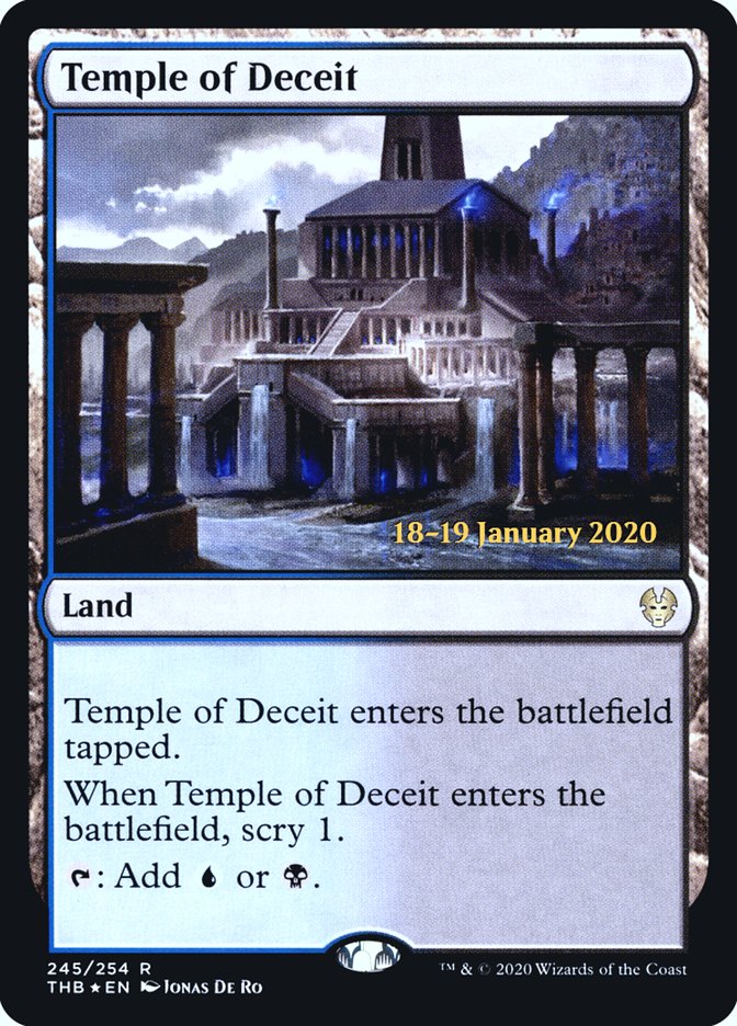 Temple of Deceit [Theros Beyond Death Prerelease Promos] | Gamer Loot