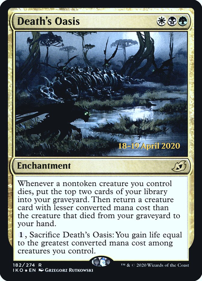 Death's Oasis  [Ikoria: Lair of Behemoths Prerelease Promos] | Gamer Loot