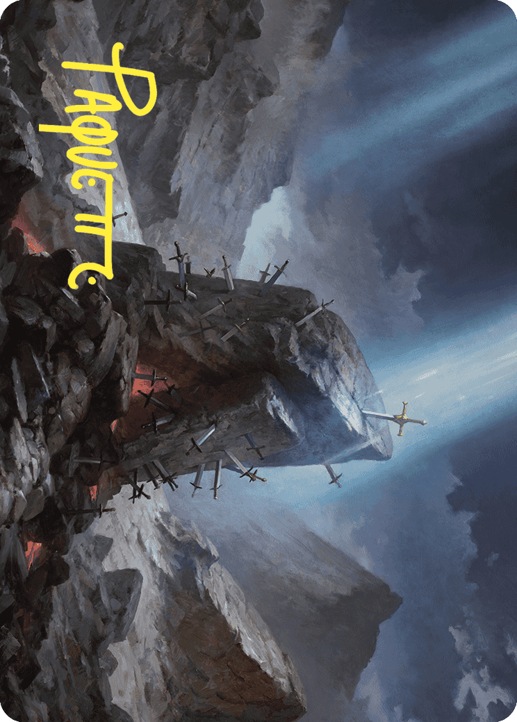 The Irencrag Art Card (Gold-Stamped Signature) [Wilds of Eldraine Art Series] | Gamer Loot