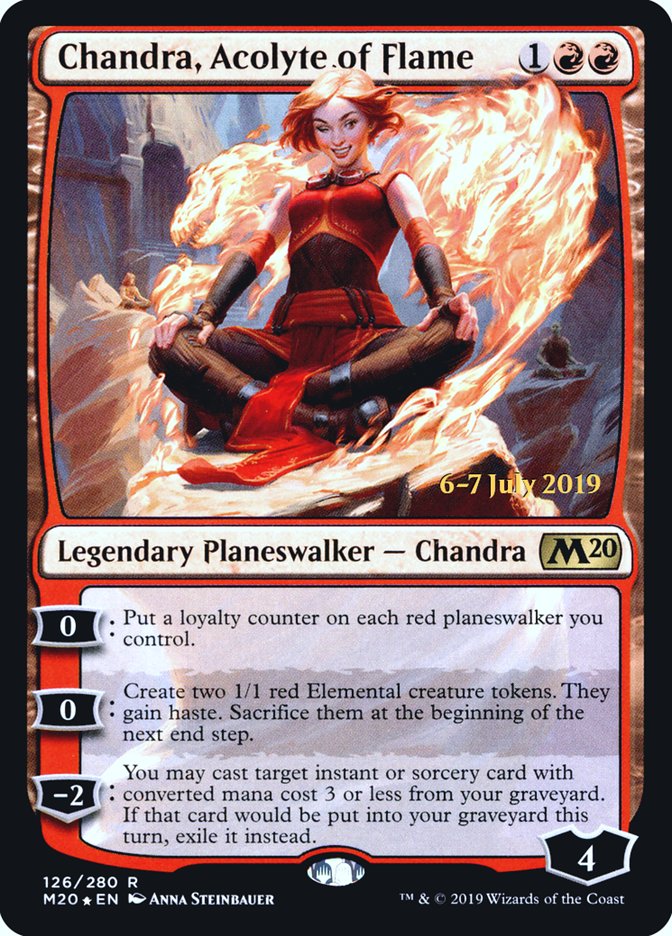 Chandra, Acolyte of Flame  [Core Set 2020 Prerelease Promos] | Gamer Loot