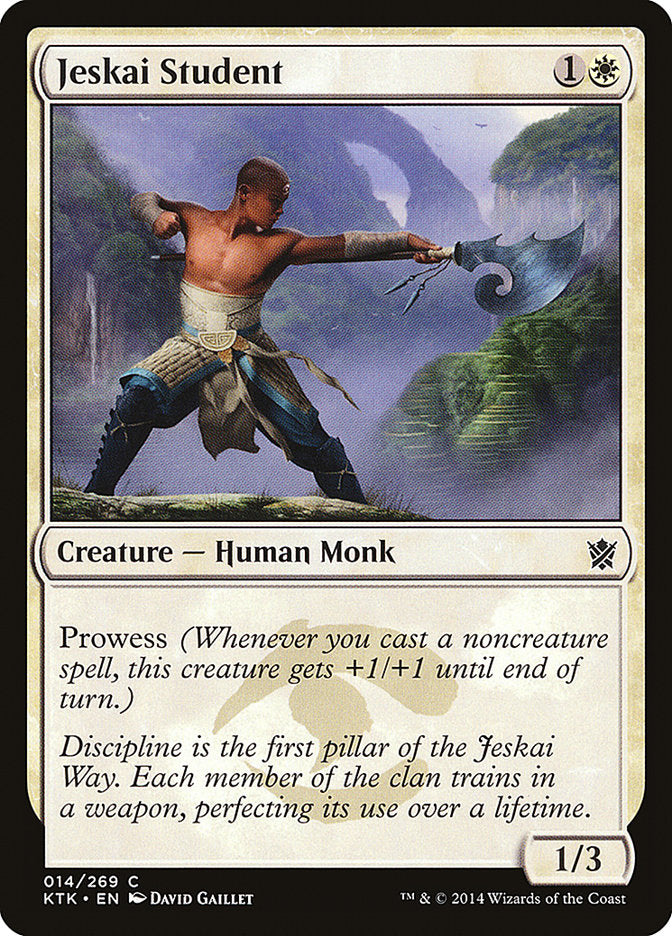 Jeskai Student [Khans of Tarkir] | Gamer Loot