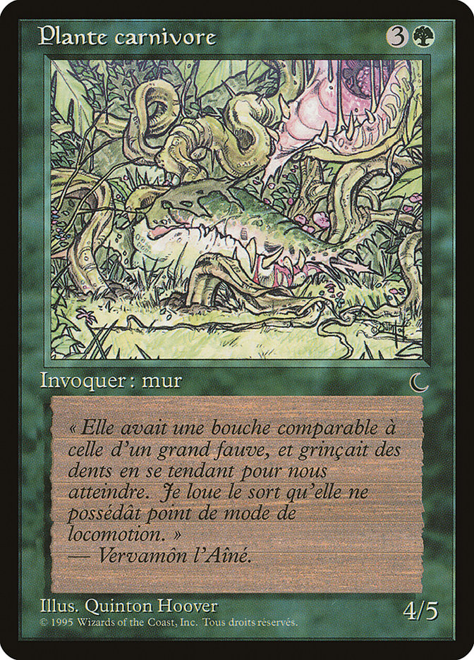 Carnivorous Plant (French) - "Plante carnivore" [Renaissance] | Gamer Loot
