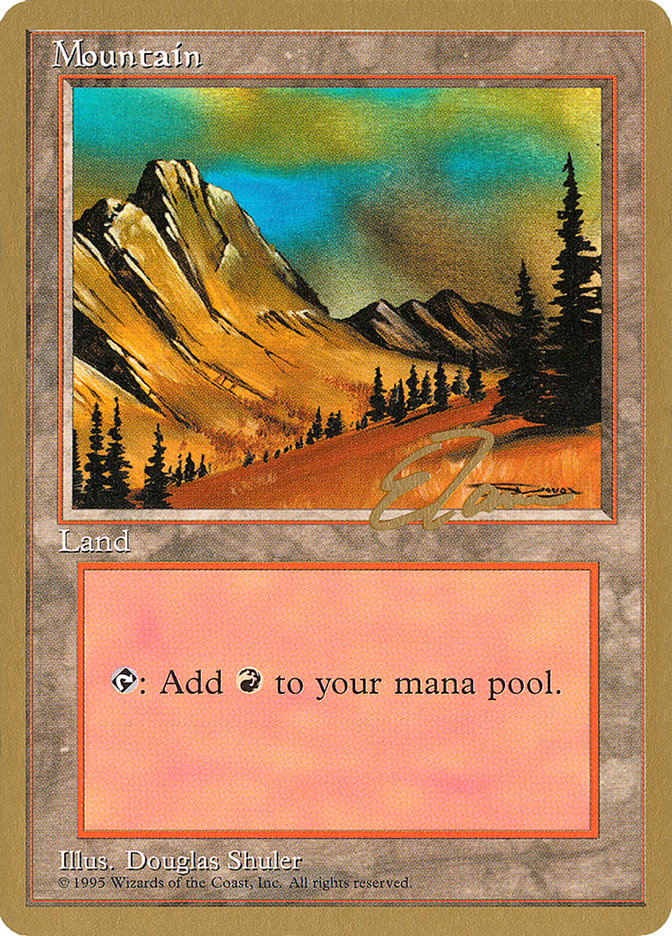 Mountain (et375) (Eric Tam) [Pro Tour Collector Set] | Gamer Loot