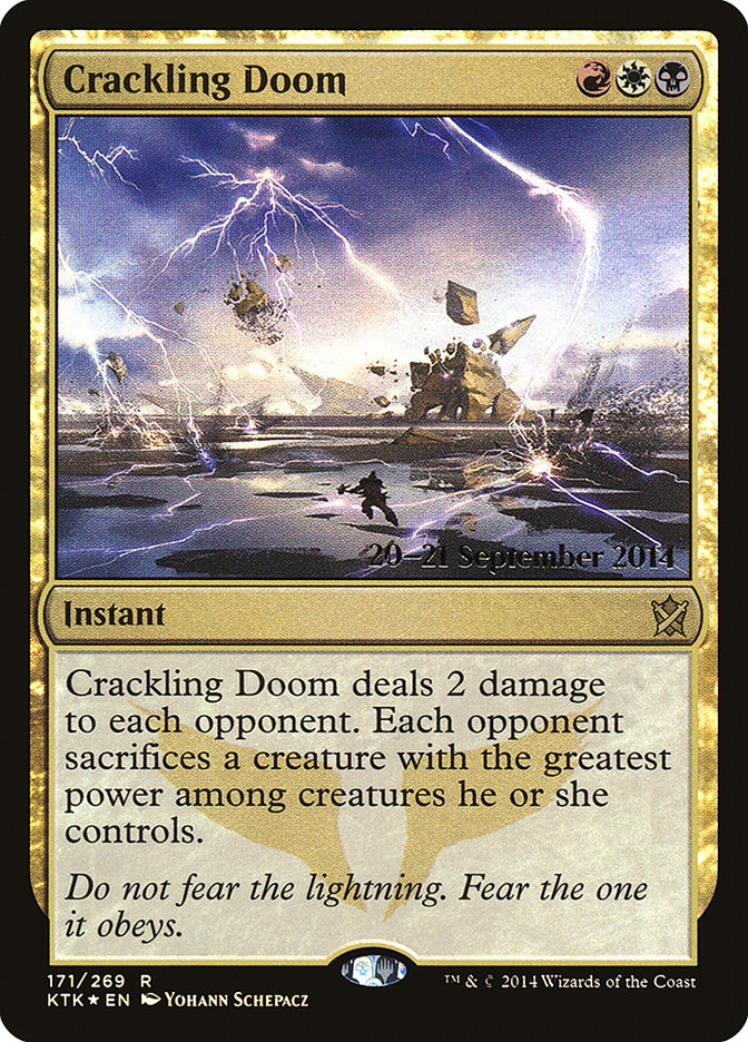 Crackling Doom  [Khans of Tarkir Prerelease Promos] | Gamer Loot