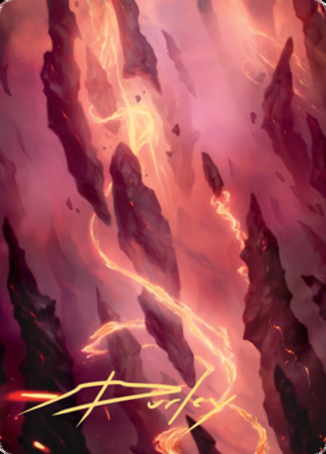 Mountain 1 Art Card (Gold-Stamped Signature) [Zendikar Rising Art Series] | Gamer Loot