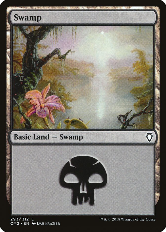 Swamp (293) [Commander Anthology Volume II] | Gamer Loot