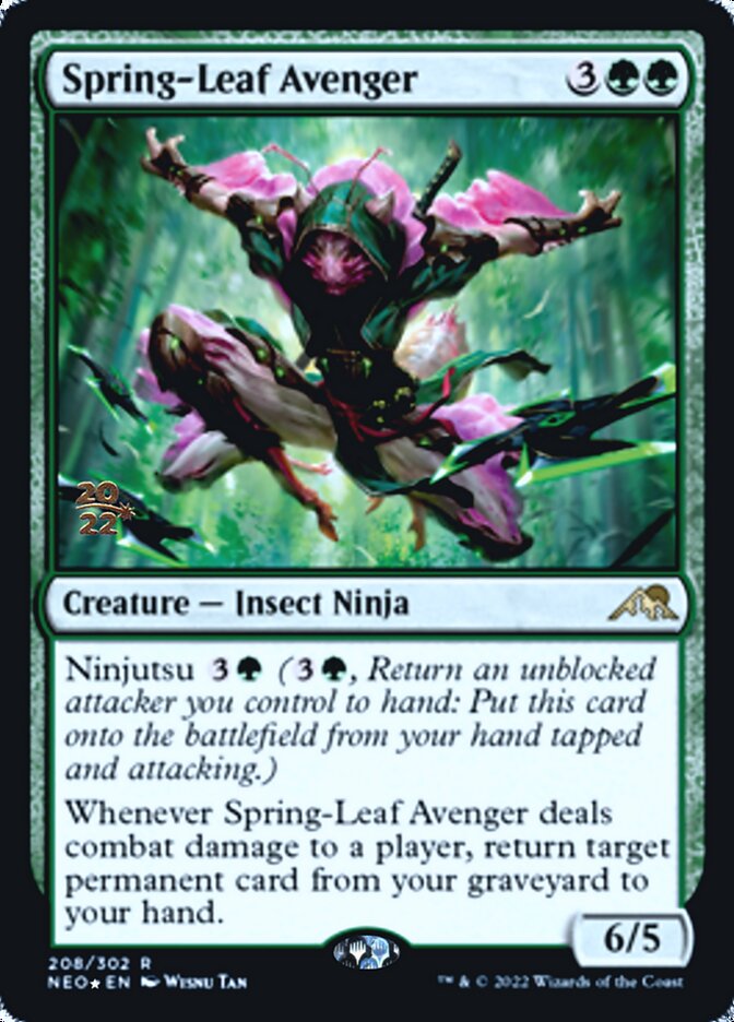 Spring-Leaf Avenger [Kamigawa: Neon Dynasty Prerelease Promos] | Gamer Loot