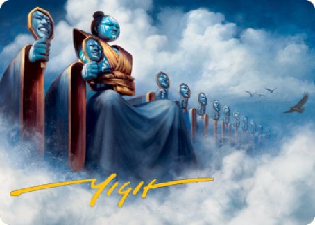 Myojin of Cryptic Dreams Art Card (Gold-Stamped Signature) [Kamigawa: Neon Dynasty Art Series] | Gamer Loot