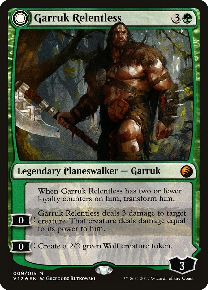 Garruk Relentless // Garruk, the Veil-Cursed [From the Vault: Transform] | Gamer Loot