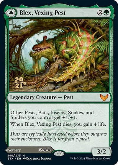 Blex, Vexing Pest // Search for Blex [Strixhaven: School of Mages Prerelease Promos] | Gamer Loot