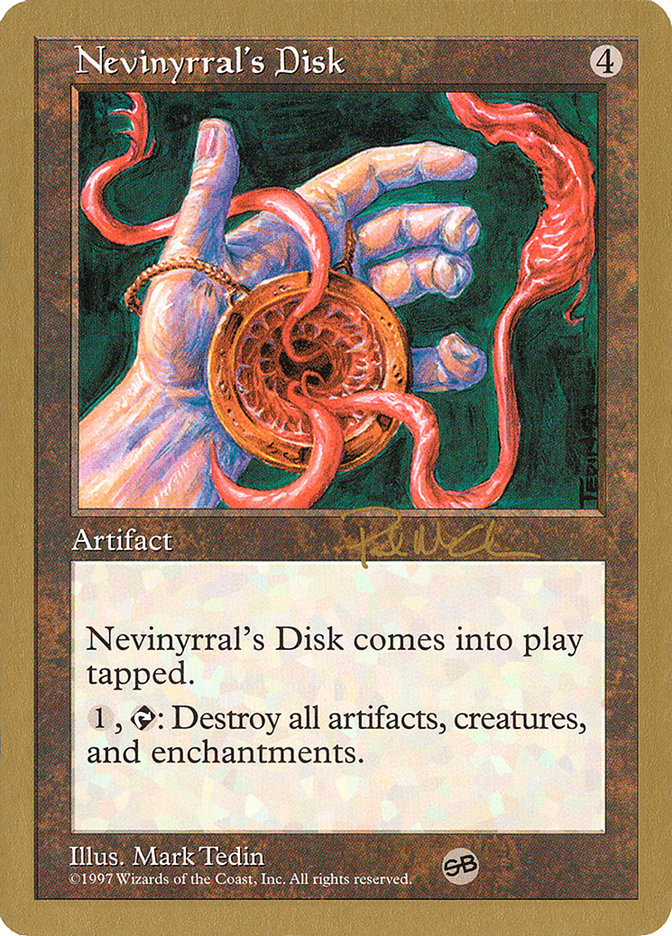 Nevinyrral's Disk (Paul McCabe) (SB) [World Championship Decks 1997] | Gamer Loot