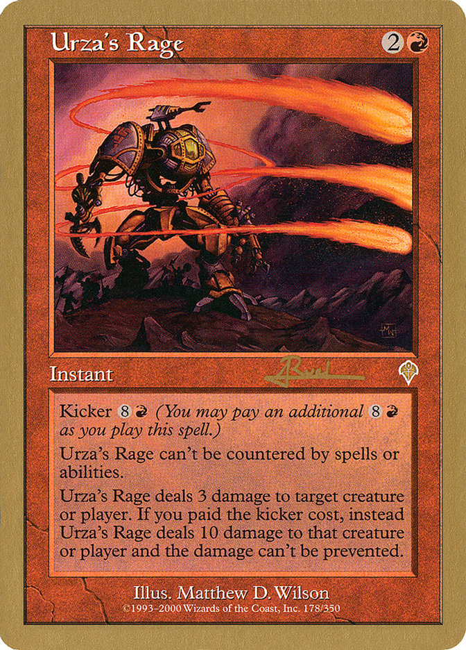 Urza's Rage (Antoine Ruel) [World Championship Decks 2001] | Gamer Loot