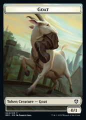 Construct (008) // Goat Double-Sided Token [The Brothers' War Commander Tokens] | Gamer Loot