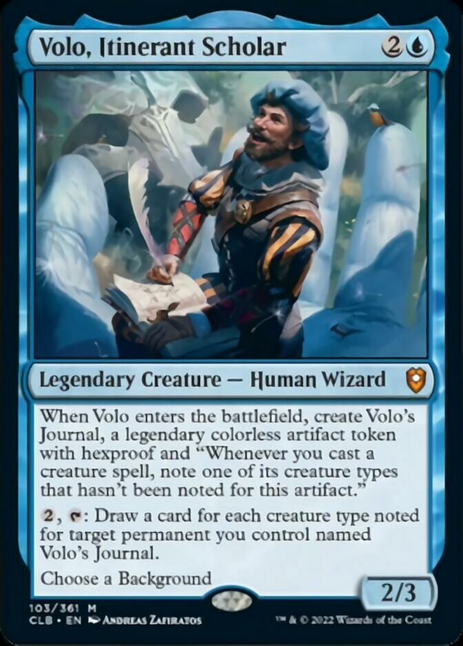 Volo, Itinerant Scholar [Commander Legends: Battle for Baldur's Gate] | Gamer Loot