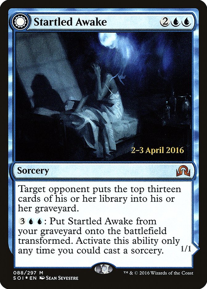 Startled Awake // Persistent Nightmare [Shadows over Innistrad Prerelease Promos] | Gamer Loot