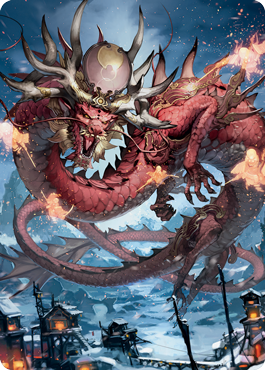 Atsushi, the Blazing Sky 2 Art Card [Kamigawa: Neon Dynasty Art Series] | Gamer Loot