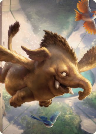 Lulu, Loyal Hollyphant Art Card (18) [Commander Legends: Battle for Baldur's Gate Art Series] | Gamer Loot