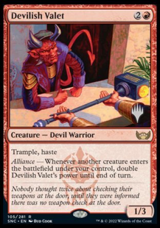 Devilish Valet (Promo Pack) [Streets of New Capenna Promos] | Gamer Loot