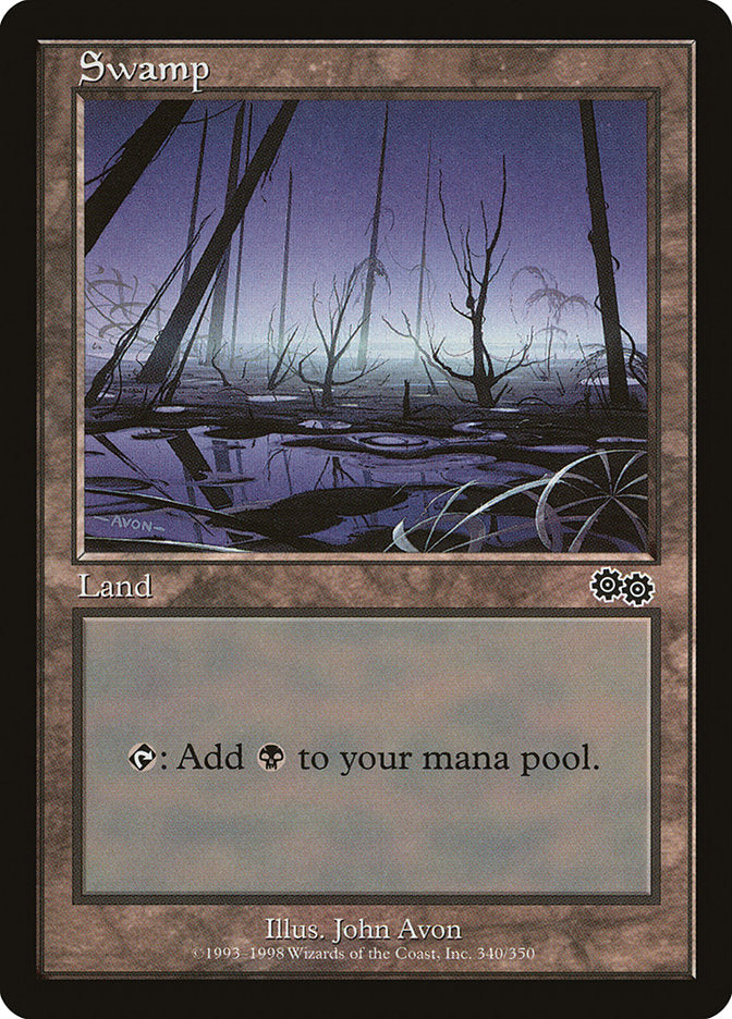 Swamp (340) [Urza's Saga] | Gamer Loot