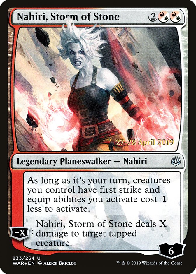 Nahiri, Storm of Stone  [War of the Spark Prerelease Promos] | Gamer Loot