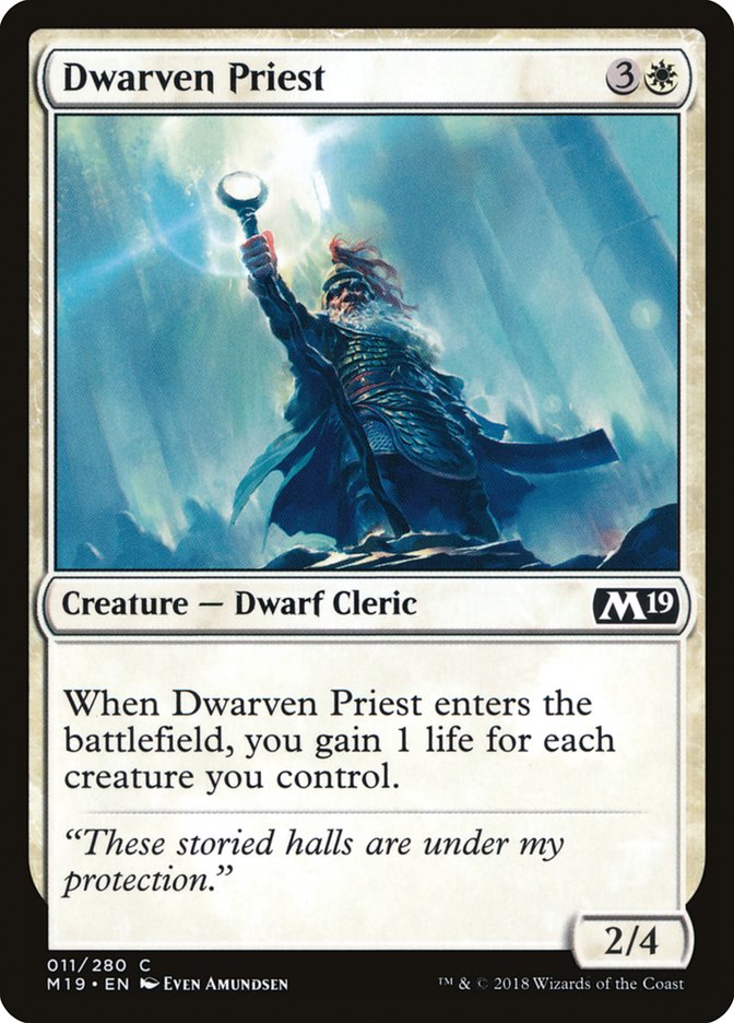 Dwarven Priest [Core Set 2019] | Gamer Loot