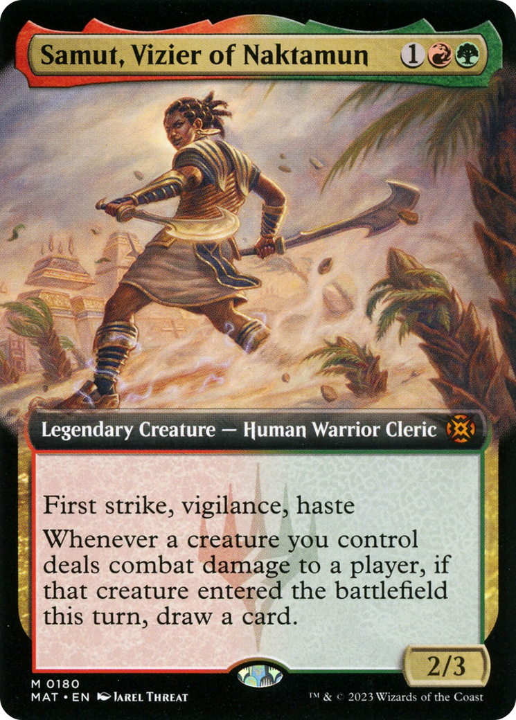 Samut, Vizier of Naktamun (Extended Art) [March of the Machine: The Aftermath] | Gamer Loot