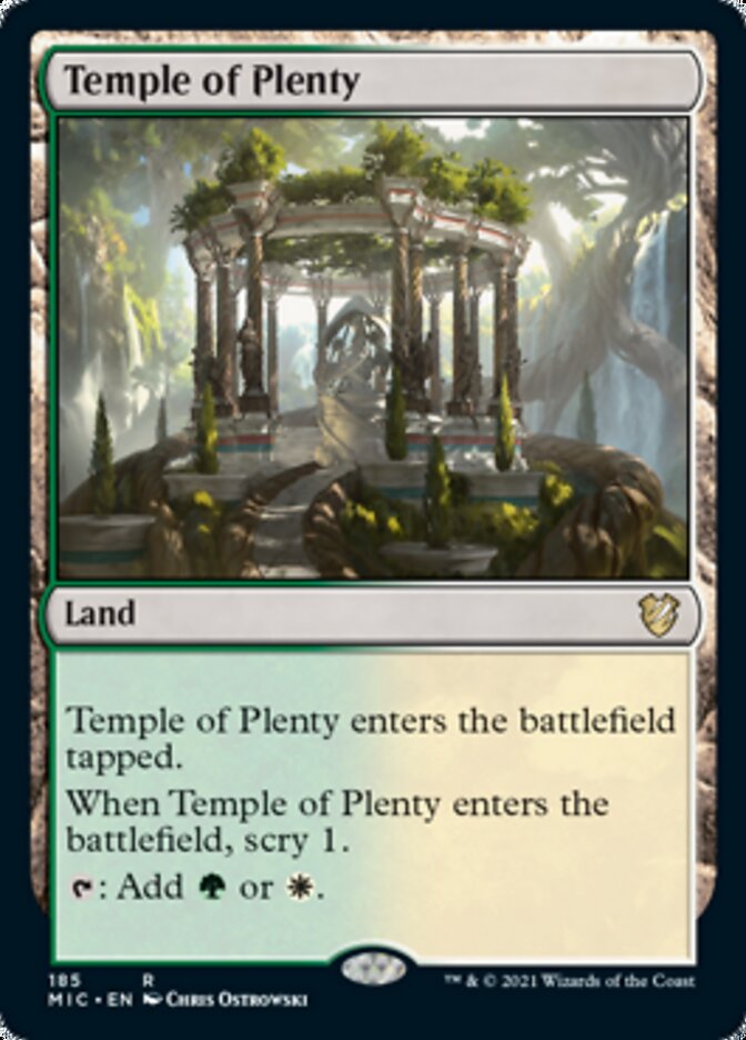 Temple of Plenty [Innistrad: Midnight Hunt Commander] | Gamer Loot