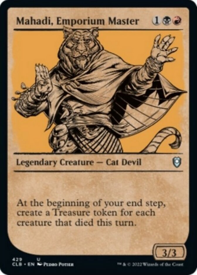 Mahadi, Emporium Master (Showcase) [Commander Legends: Battle for Baldur's Gate] | Gamer Loot