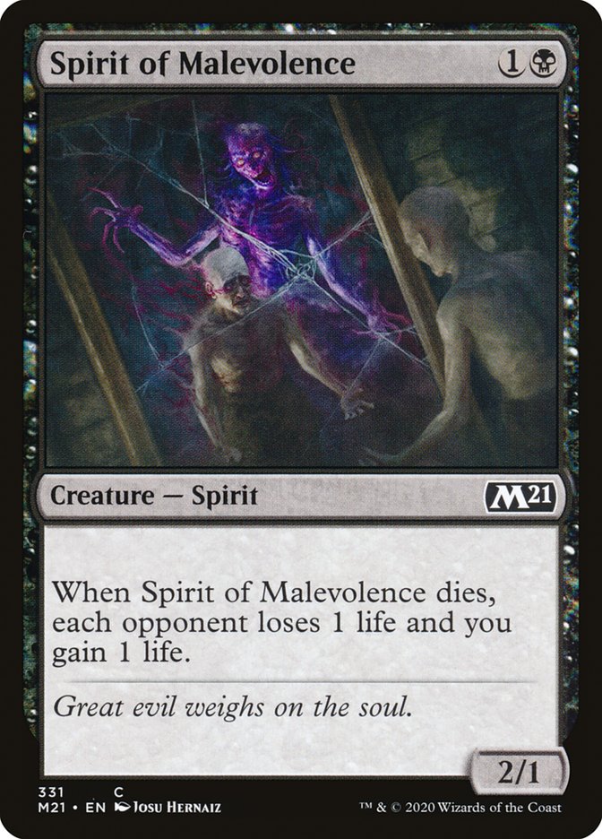 Spirit of Malevolence [Core Set 2021] | Gamer Loot