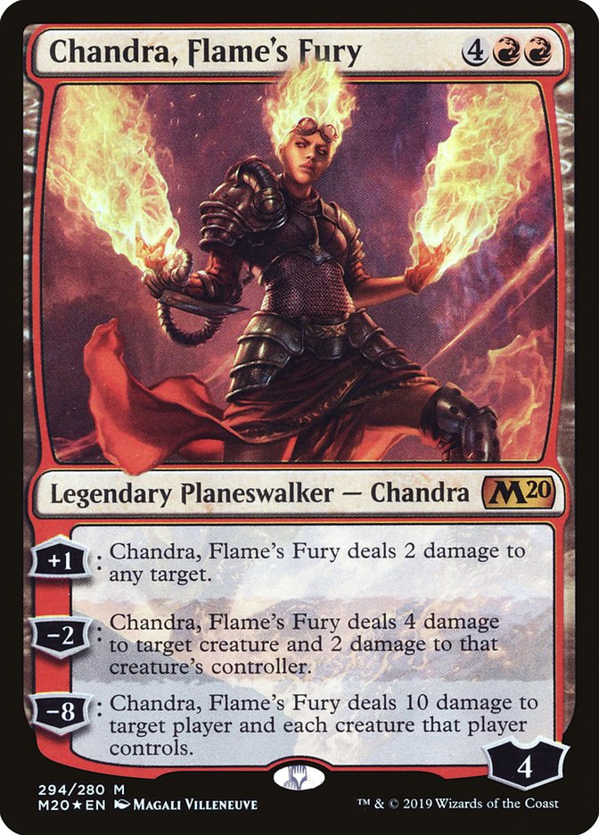 Chandra, Flame's Fury [Core Set 2020] | Gamer Loot