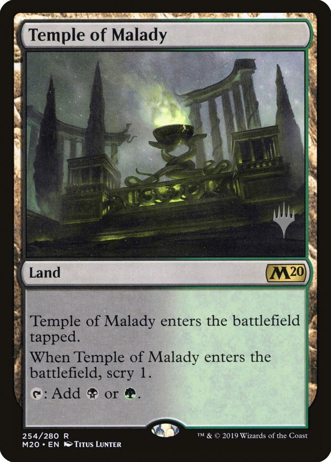 Temple of Malady (Promo Pack) [Core Set 2020 Promos] | Gamer Loot