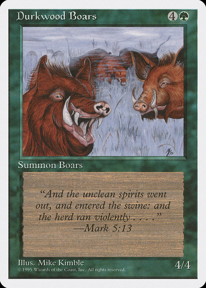 Durkwood Boars [Fourth Edition] | Gamer Loot