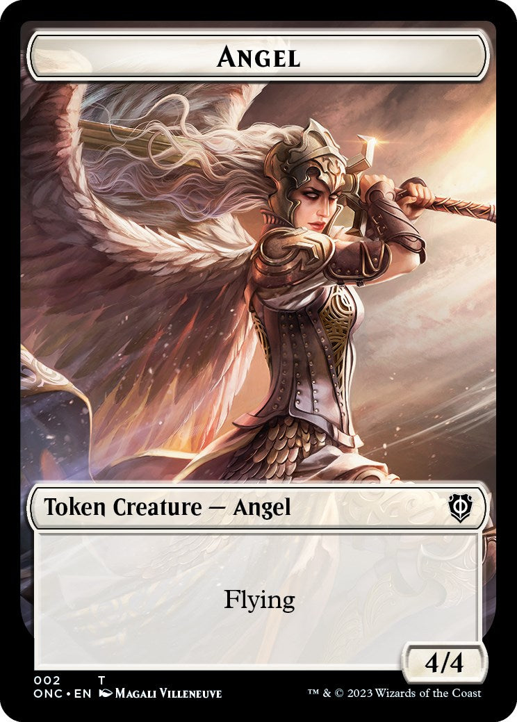 Soldier (007) // Angel Double-Sided Token [Phyrexia: All Will Be One Commander Tokens] | Gamer Loot