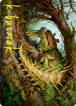 Blex, Vexing Pest Art Card (Gold-Stamped Signature) [Strixhaven: School of Mages Art Series] | Gamer Loot