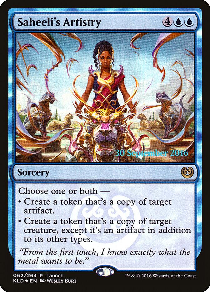 Saheeli's Artistry (Launch) [Kaladesh Promos] | Gamer Loot