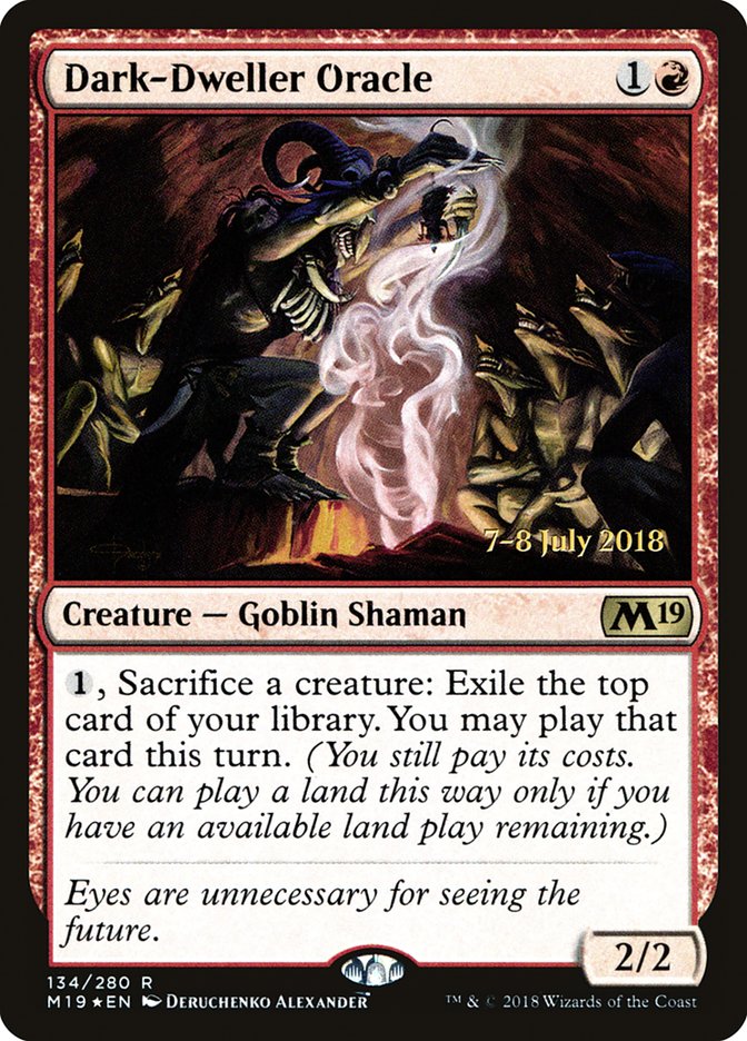 Dark-Dweller Oracle  [Core Set 2019 Prerelease Promos] | Gamer Loot