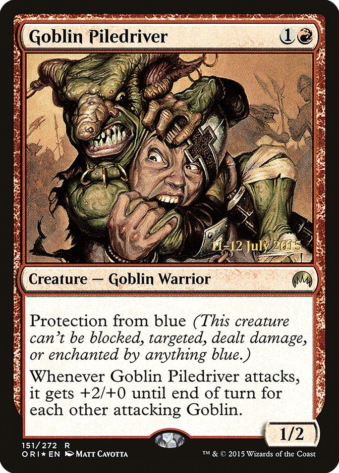 Goblin Piledriver [Magic Origins Prerelease Promos] | Gamer Loot