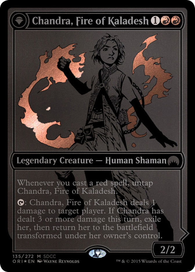 Chandra, Fire of Kaladesh // Chandra, Roaring Flame [San Diego Comic-Con 2015] | Gamer Loot