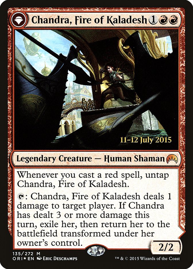 Chandra, Fire of Kaladesh // Chandra, Roaring Flame [Magic Origins Prerelease Promos] | Gamer Loot