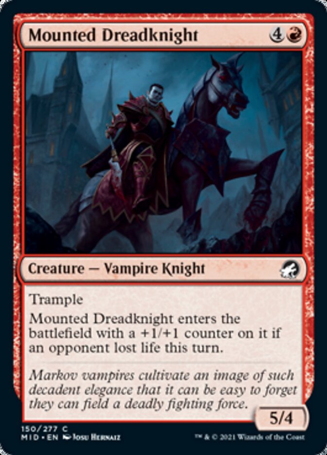 Mounted Dreadknight [Innistrad: Midnight Hunt] | Gamer Loot