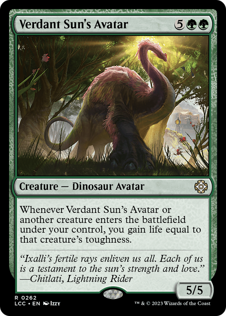 Verdant Sun's Avatar [The Lost Caverns of Ixalan Commander] | Gamer Loot