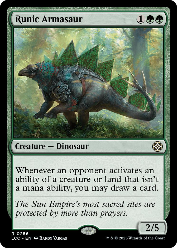 Runic Armasaur [The Lost Caverns of Ixalan Commander] | Gamer Loot