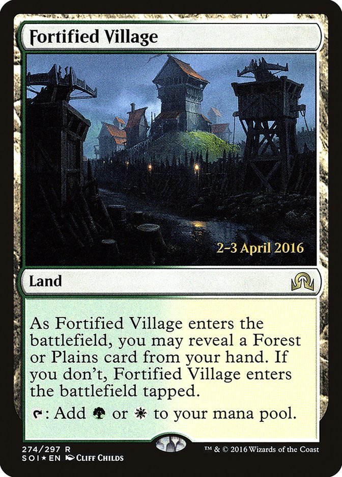 Fortified Village [Shadows over Innistrad Prerelease Promos] | Gamer Loot