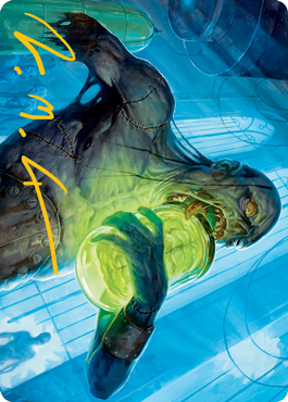 Larder Zombie Art Card (Gold-Stamped Signature) [Innistrad: Midnight Hunt Art Series] | Gamer Loot