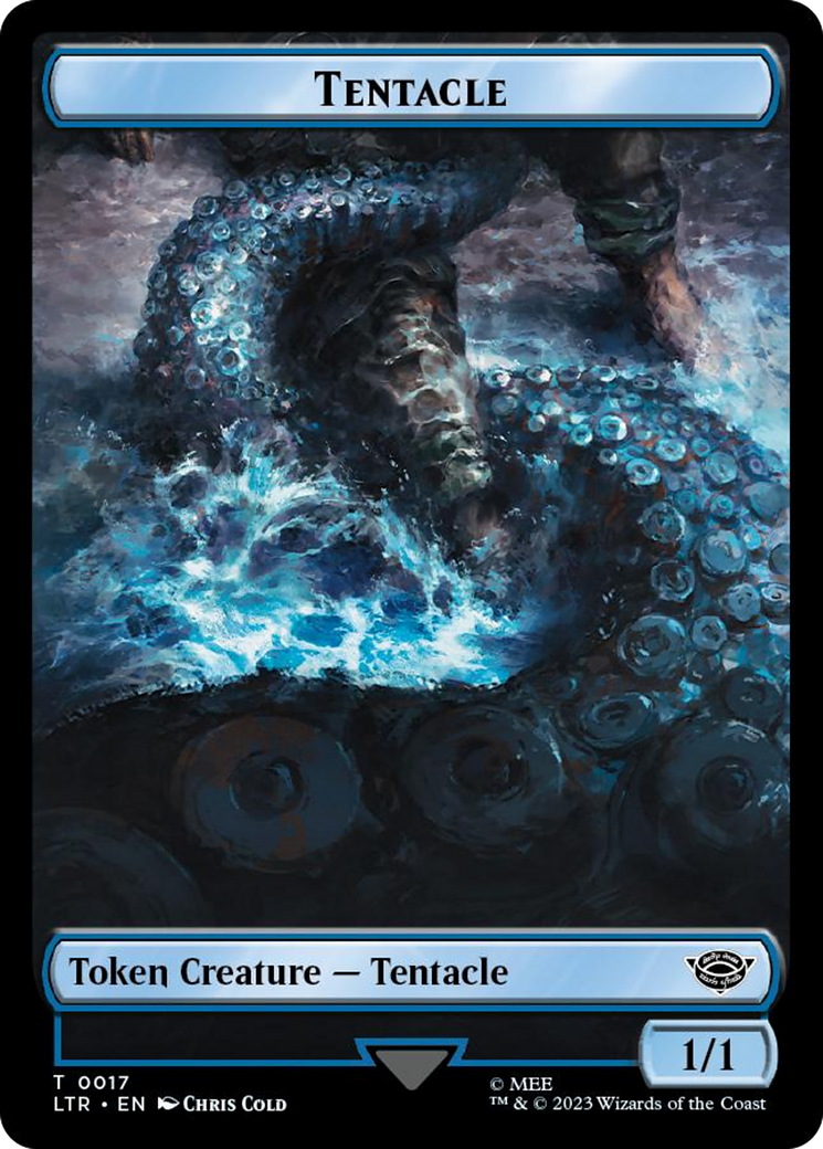 Tentacle // Food (0024) Double-Sided Token (Surge Foil) [The Lord of the Rings: Tales of Middle-Earth Tokens] | Gamer Loot