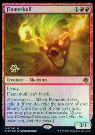 Flameskull [Dungeons & Dragons: Adventures in the Forgotten Realms Prerelease Promos] | Gamer Loot