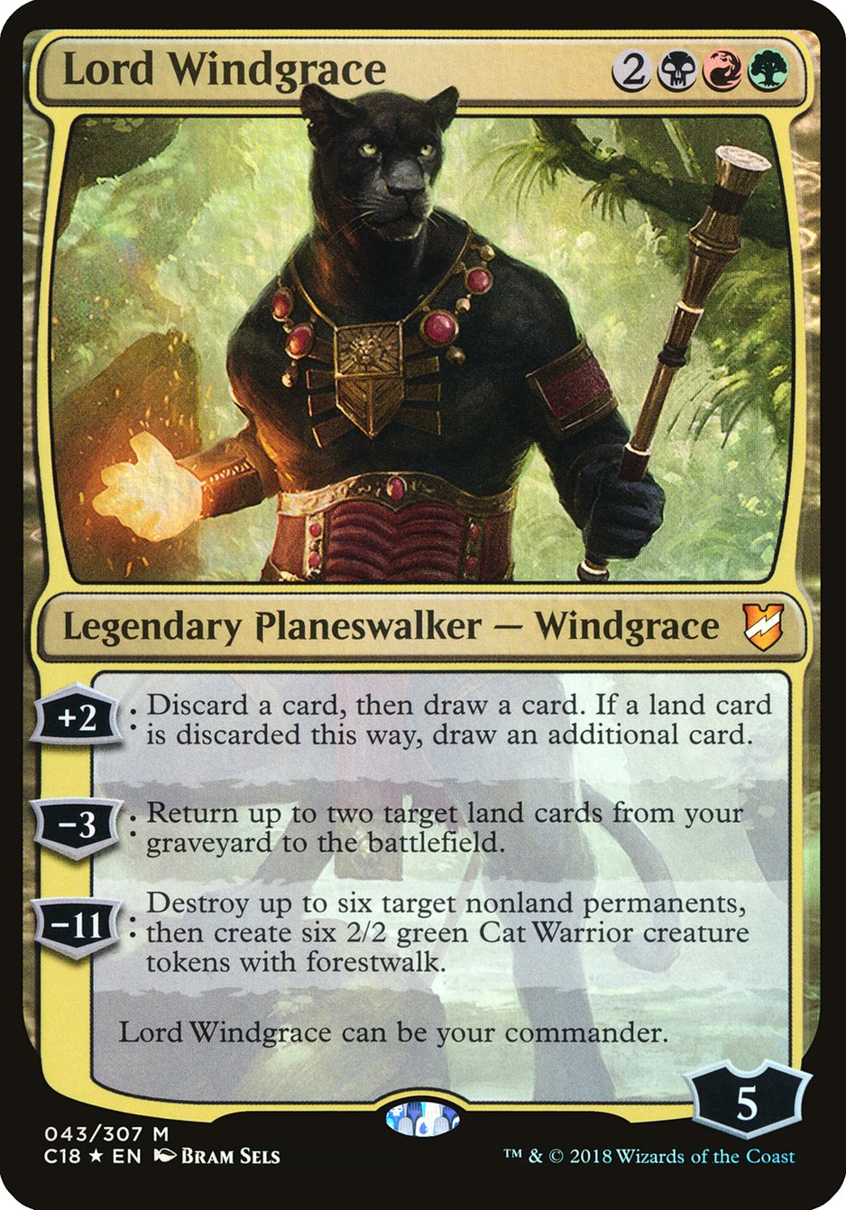 Lord Windgrace (Oversized) [Commander 2018 Oversized] | Gamer Loot