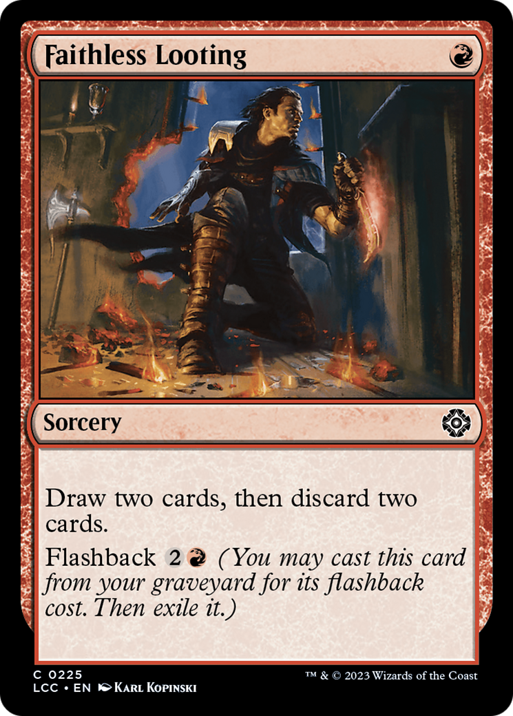 Faithless Looting [The Lost Caverns of Ixalan Commander] | Gamer Loot