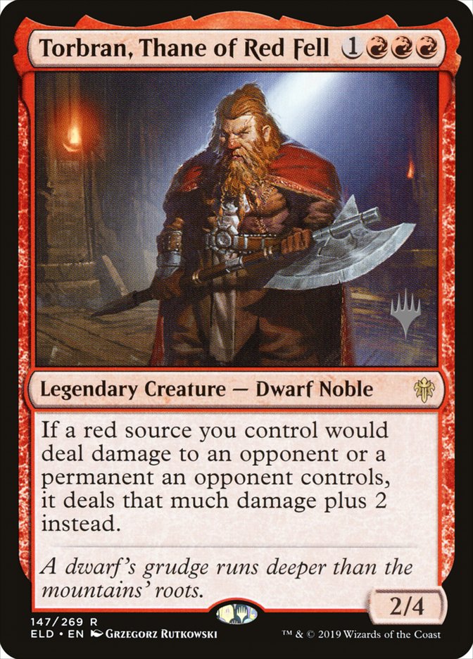 Torbran, Thane of Red Fell (Promo Pack) [Throne of Eldraine Promos] | Gamer Loot