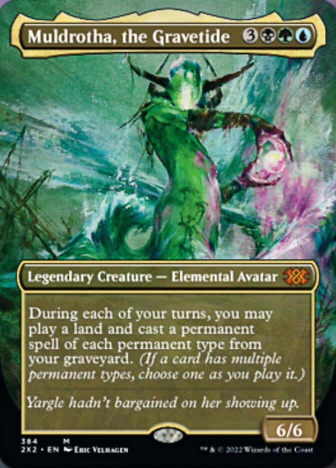 Muldrotha, the Gravetide (Borderless Alternate Art) [Double Masters 2022] | Gamer Loot